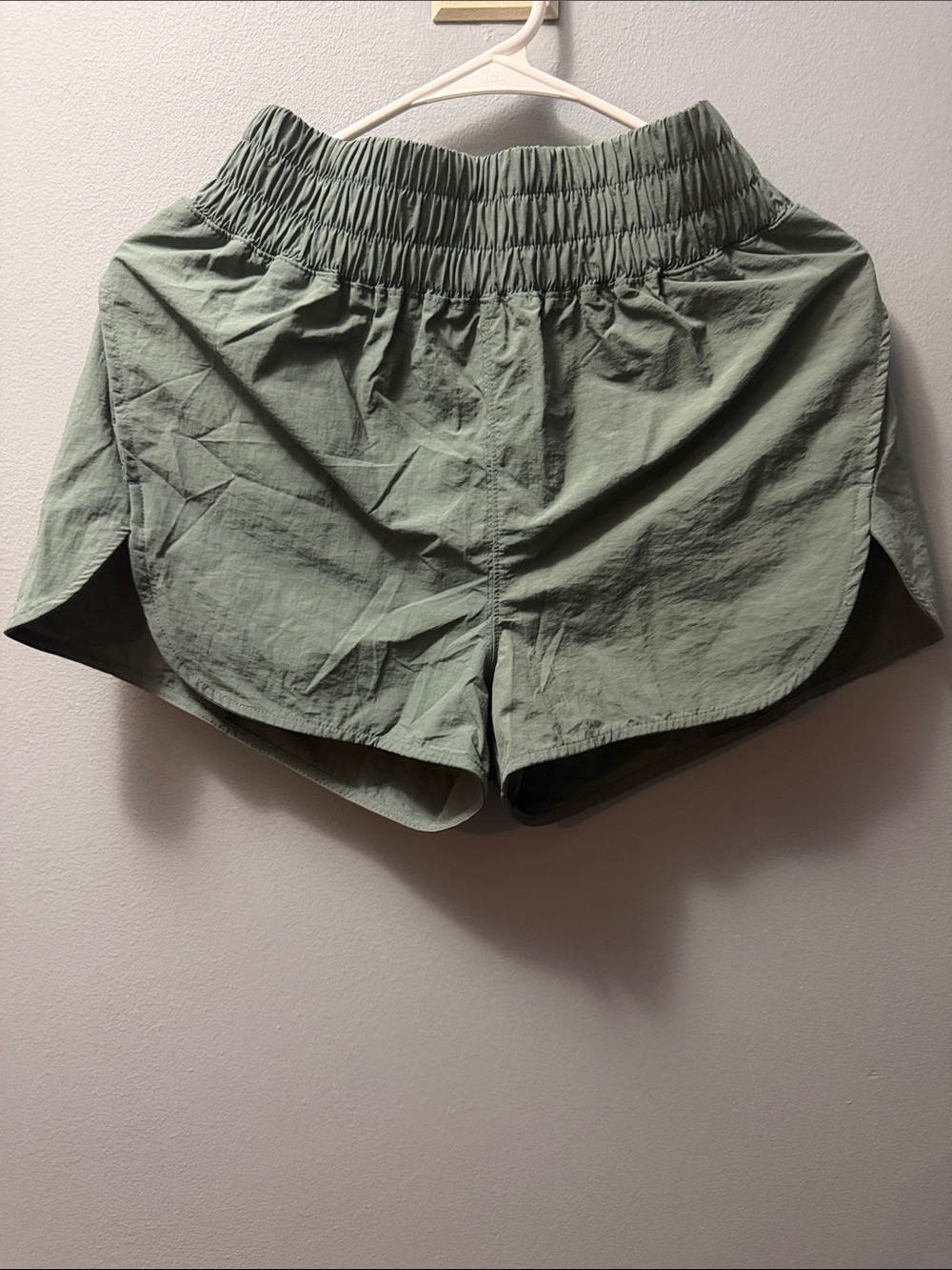 Zenana Outfitters Olive Green Athletic Shorts